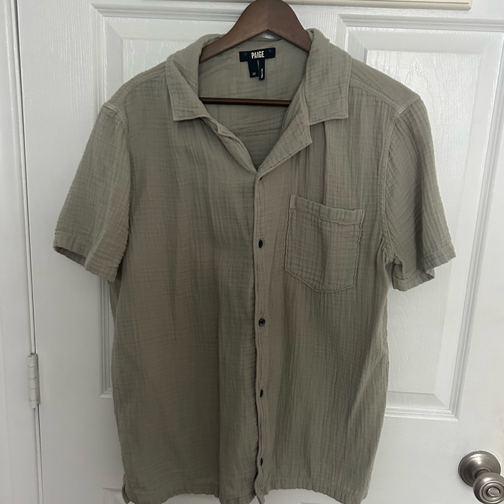 Paige Men's Sage Green Shirt